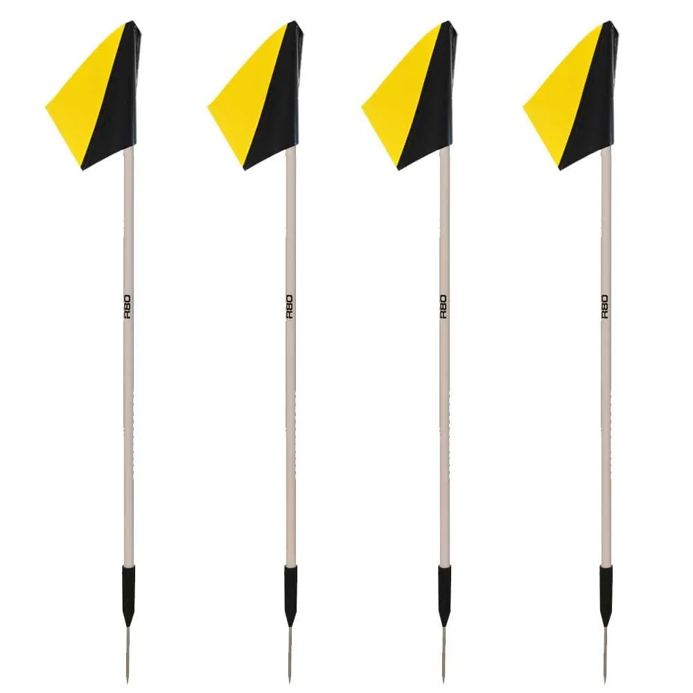 Sideline Pole with Club Colours Flag Sets