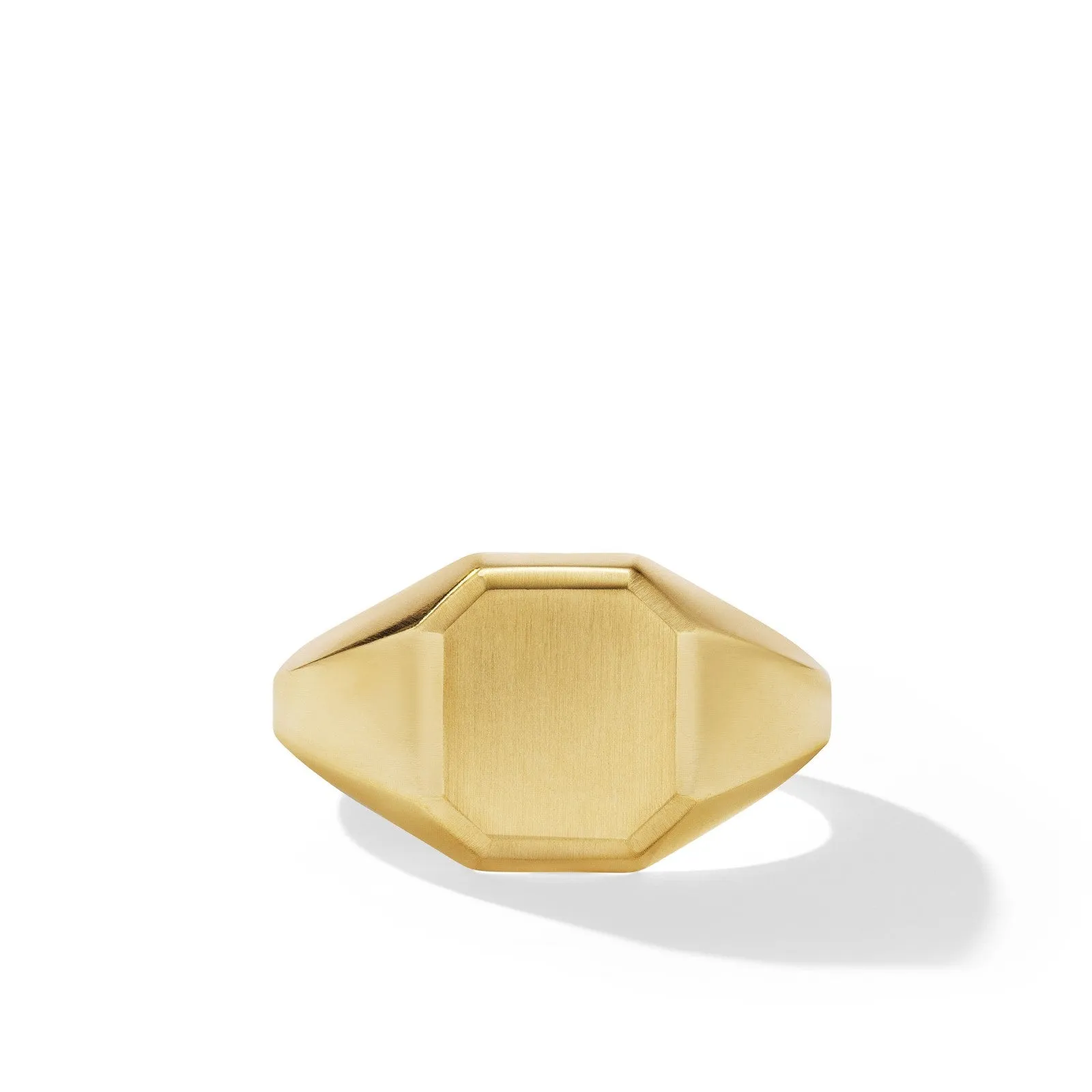 Streamline Signet Ring in 18K Yellow Gold, 14mm