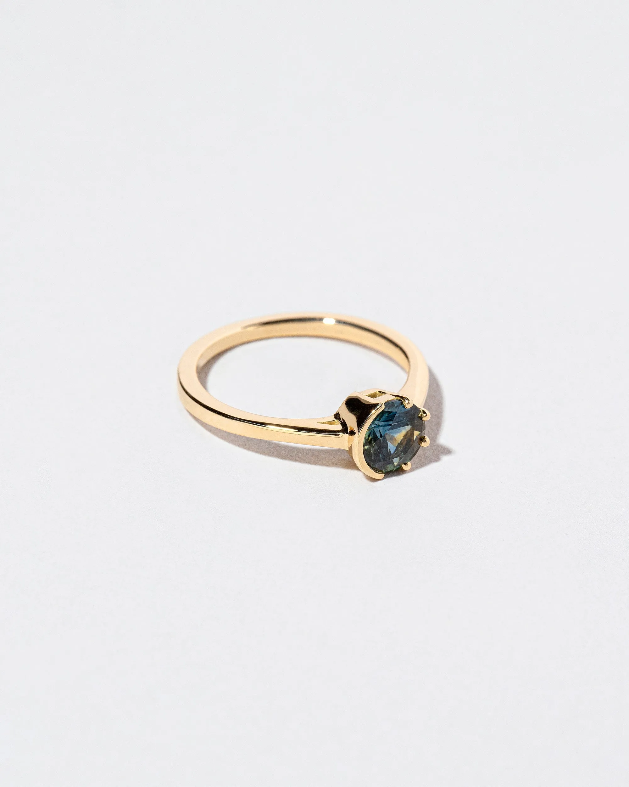 Sun & Moon Ring - Bicolor Teal Sapphire