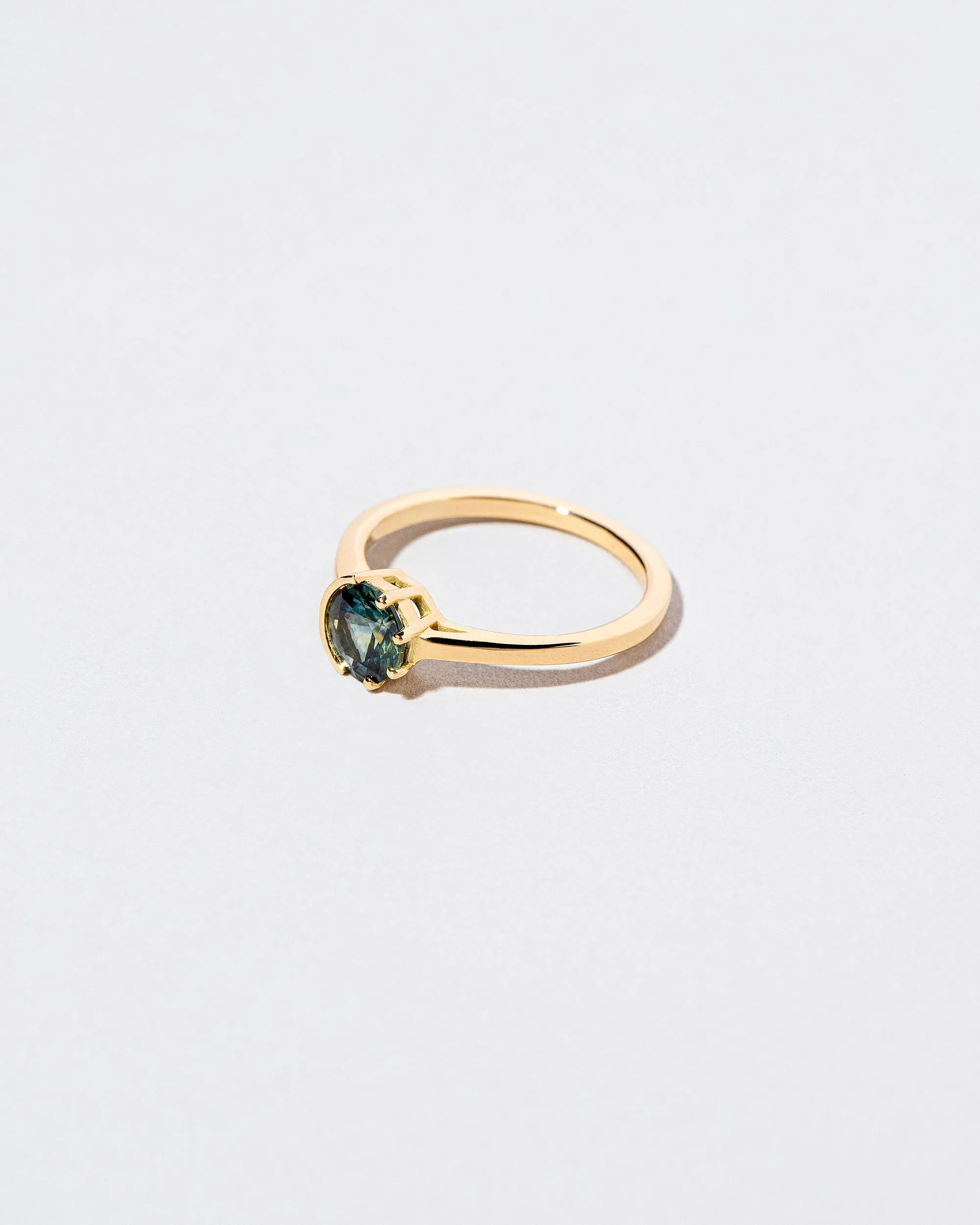 Sun & Moon Ring - Bicolor Teal Sapphire