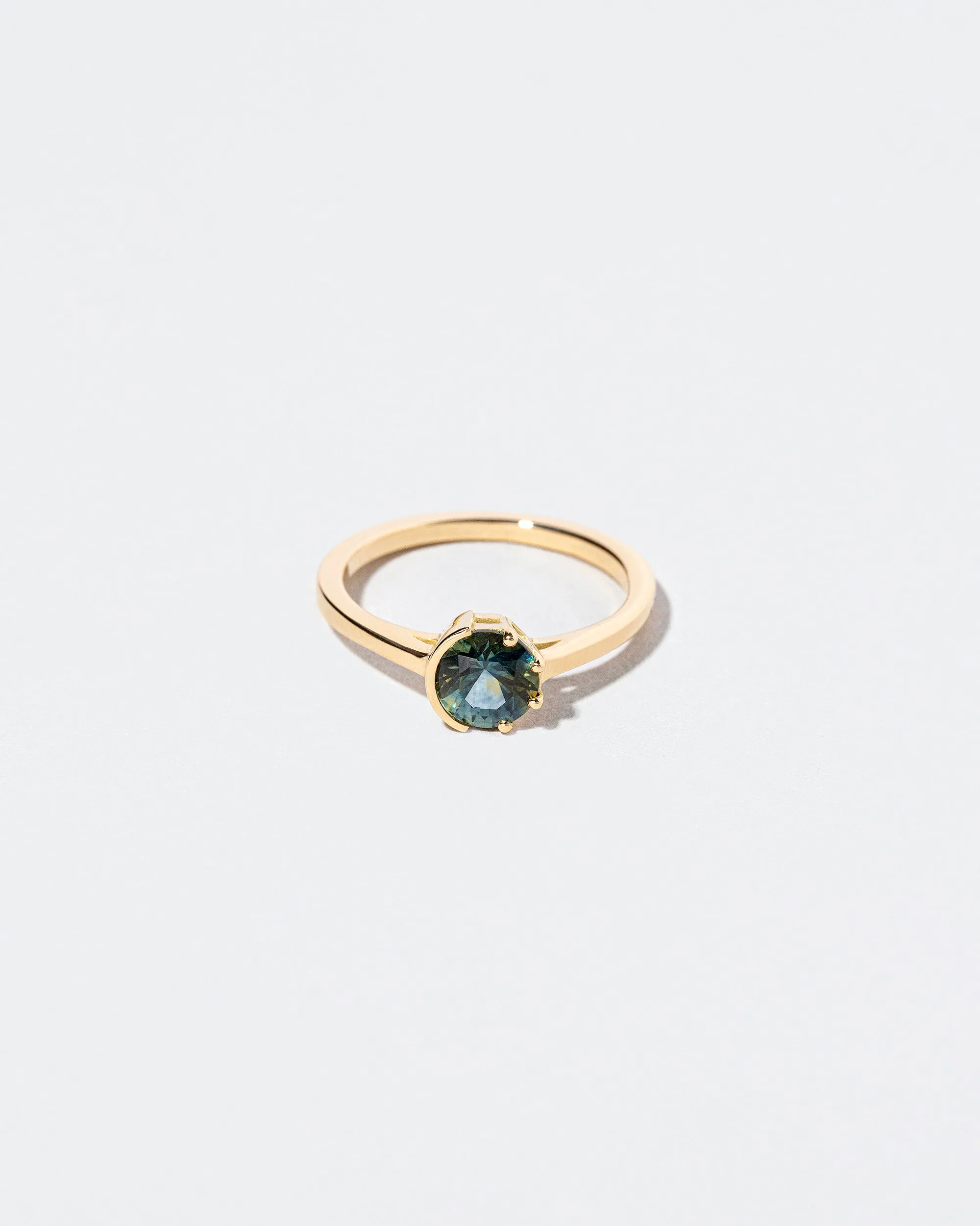 Sun & Moon Ring - Bicolor Teal Sapphire