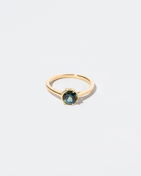 Sun & Moon Ring - Bicolor Teal Sapphire