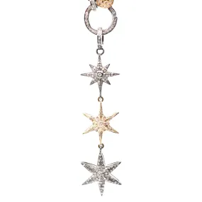 Two-Tone Three Stars Pendant