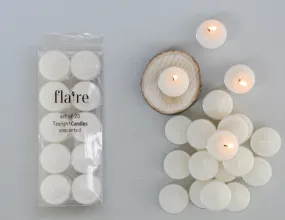 Unscented Tealights, Set of 20