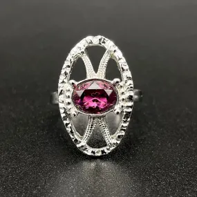 【USA輸入】ヴィンテージ SARAH COV. アメジストパープル リング/Vintage SARAH COV. Amethyst Purple Ring