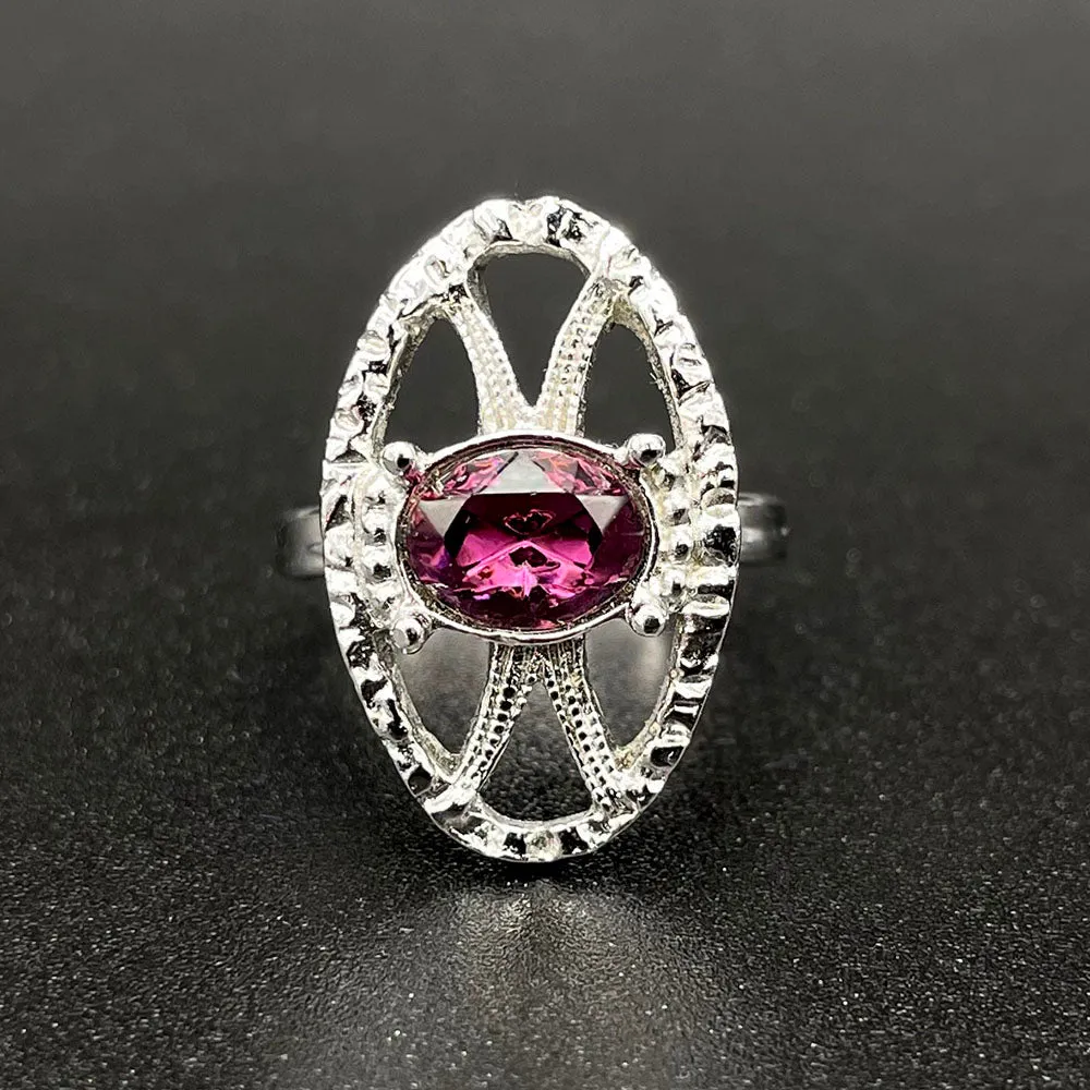 【USA輸入】ヴィンテージ SARAH COV. アメジストパープル リング/Vintage SARAH COV. Amethyst Purple Ring