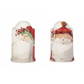 VIETRI Old St. Nick Salt & Pepper Set