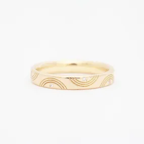 Wavy Wedding Band