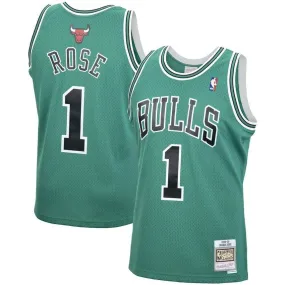 Youth Chicago Bulls Derrick Rose Mitchell & Ness Kelly Green Hardwood Classics Swingman Jersey